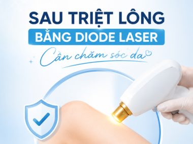Chăm sóc da sau triệt lông diode laser
