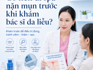 Có nên đi spa nặn mụn trước khi khám bác sĩ da liễu ở Thủ Dầu Một?
