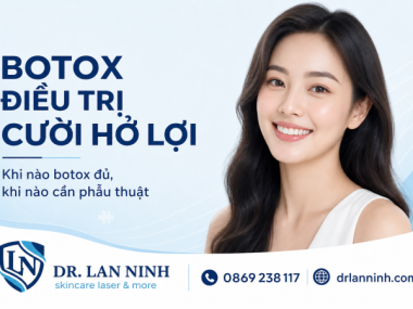 CƯỜI HỞ LỢI: KHI NÀO BOTOX ĐỦ, KHI NÀO CẦN PHẪU THUẬT