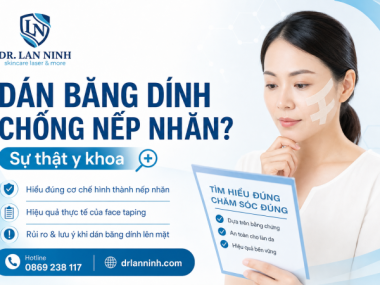 DÁN BĂNG DÍNH LÊN MẶT CHỐNG NẾP NHĂN: SỰ THẬT Y KHOA