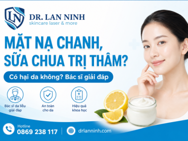 ĐẮP MẶT NẠ CHANH TƯƠI, SỮA CHUA TRỊ THÂM CÓ HẠI DA KHÔNG?