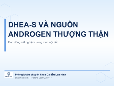 DHEA-S VÀ NGUỒN ANDROGEN TUYẾN THƯỢNG THẬN TRONG MỤN