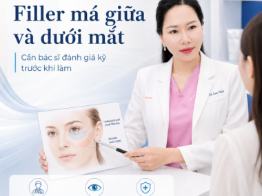 Filler má giữa và vùng dưới mắt tại Thủ Dầu Một: vì sao cần thận trọng?