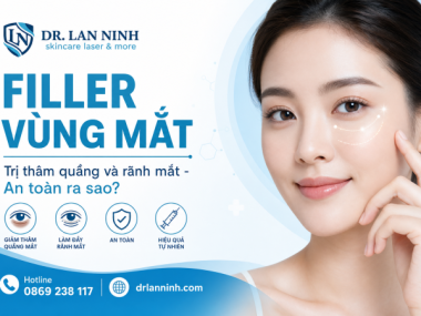 FILLER VÙNG MẮT TRỊ THÂM QUẦNG VÀ RÃNH MẮT: AN TOÀN RA SAO?