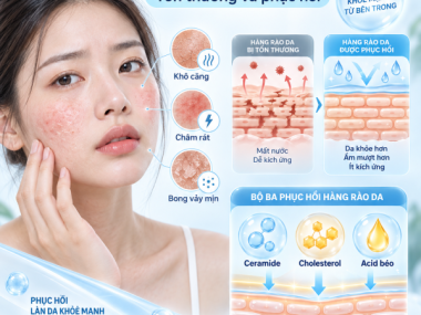HÀNG RÀO BẢO VỆ DA VÀ CERAMIDE: TỔN THƯƠNG VÀ PHỤC HỒI