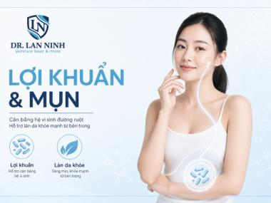 LỢI KHUẨN (PROBIOTICS) VÀ MỤN: TRỤC RUỘT – DA CÓ THẬT KHÔNG?