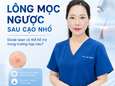 Lông mọc ngược sau cạo nhổ tại Thủ Dầu Một: diode laser hỗ trợ khi nào?