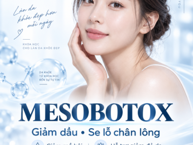 MESOBOTOX: GIẢM DẦU, SE KHÍT LỖ CHÂN LÔNG VÀ GIẢM ĐỎ DA