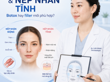 Nếp nhăn động và nếp nhăn tĩnh: Botox hay filler phù hợp hơn tại Thủ Dầu Một, Bình Dương