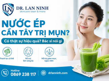 NƯỚC ÉP CẦN TÂY DETOX DA TRỊ MỤN: CÓ HIỆU QUẢ?