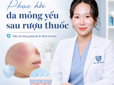 Phục hồi da mỏng yếu sau rượu thuốc ở Thủ Dầu Một