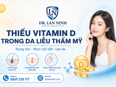 THIẾU VITAMIN D TRONG DA LIỄU THẨM MỸ: RỤNG TÓC, MỤN, DA