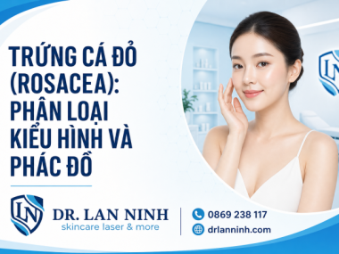 TRỨNG CÁ ĐỎ (ROSACEA): PHÂN LOẠI KIỂU HÌNH VÀ PHÁC ĐỒ