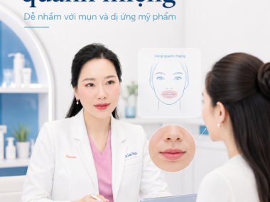 Viêm da quanh miệng ở Thủ Dầu Một: dễ nhầm với mụn và dị ứng mỹ phẩm