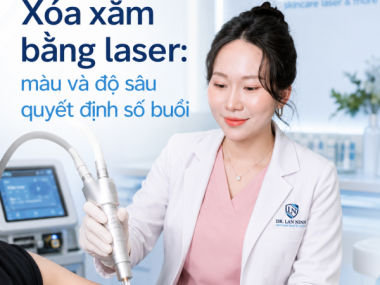 Xóa xăm bằng laser: màu và độ sâu quyết định số buổi